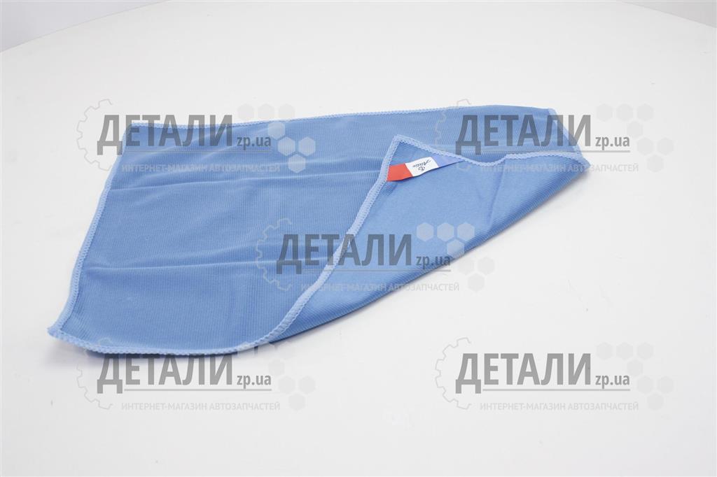 Салфетка автомобильная (Микрофибра) голубая для стекла 12 Atelie