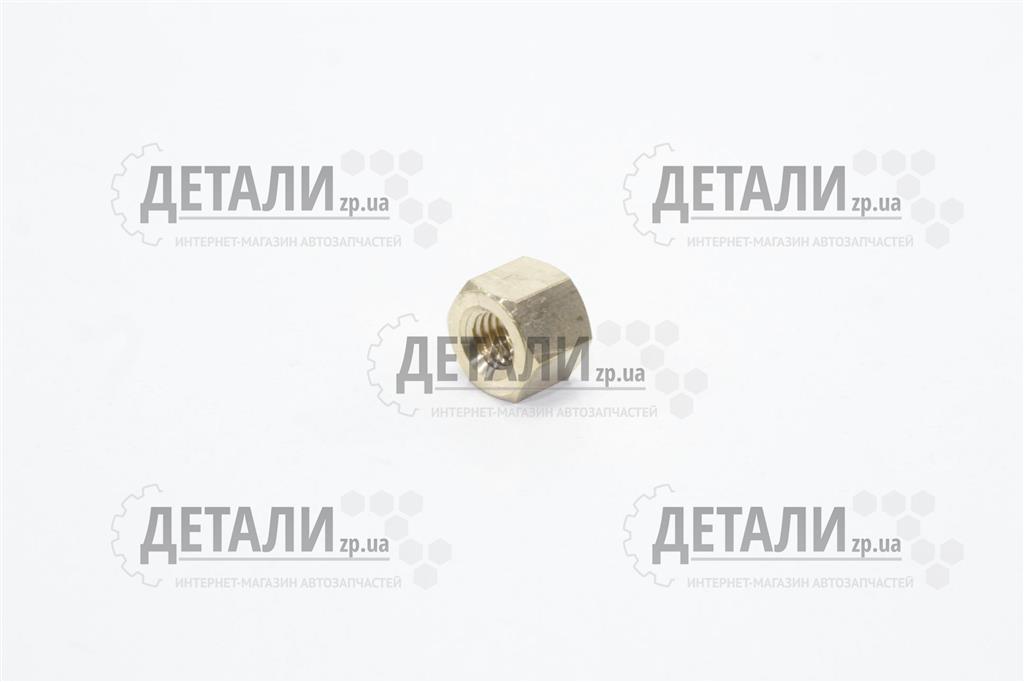 Гайка М10х1.5 коллектора 2410,3302 латунь (точеная высокая)