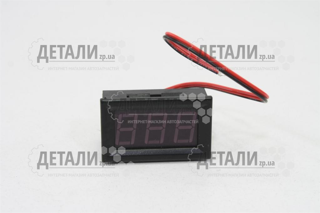 Вольтметр с проводом 6-12-24 V (3 знака) врезной Зоря